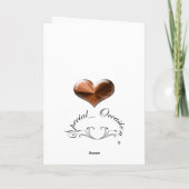 5周年結婚記念日グリーティングカード(詩付き) カード (裏面)