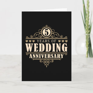5周年結婚記念日 カード