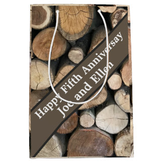 5周年編結婚集（編集可能） ミディアムペーパーバッグ