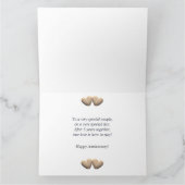 5周年記念の木ハート カード (内部)