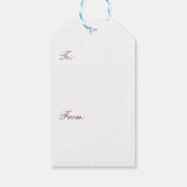 5周年記念の木ハート ギフトタグ (裏面)