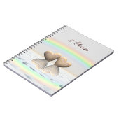 5周年記念の木ハート ノートブック (左側)