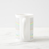 5周年記念の木ハート ボーンチャイナマグカップ (裏面)