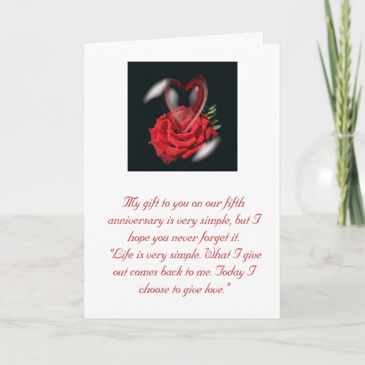 5周年記念カード カード (正面)