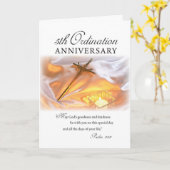 5周年記念クロスキャンドル カード (黄色い花)