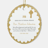 5周年記念パーソナライズされた聖なる書物、 経典 セラミックオーナメント (左)