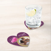 5周年記念パーティーピンクツーマリンリング写真 ペーパーコースター (インサイチュ)