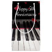 5周年記念ピアノキーボード スモールペーパーバッグ (正面)