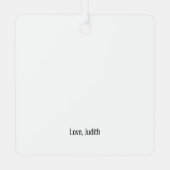 5周年記念写真ギフト記念 メタルオーナメント (裏面)