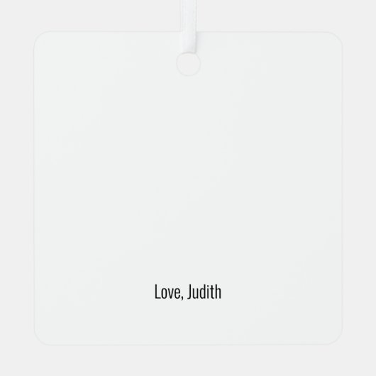 5周年記念写真ギフト記念 メタルオーナメント (裏面)