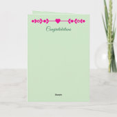 5周年記念写真グリーンピンク カード (裏面)