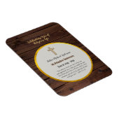 5周年記念司祭ウッド金ゴールド マグネット (右側)