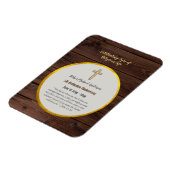 5周年記念司祭ウッド金ゴールド マグネット (左側)