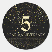 5周年記念封筒用シール