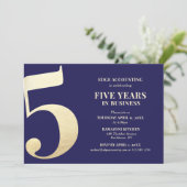 5周年記念招待状 招待状 (スタンド正面)