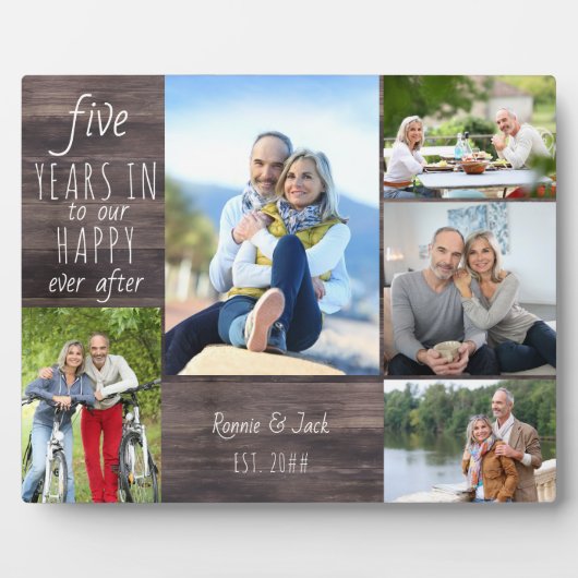 5周年記念撮影結婚後Happy Ever フォトプラーク