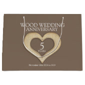 5周年記念結婚写真抱き枕 ラージペーパーバッグ (正面)