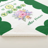 5周年記念花は永遠に緑 シェルパブランケット (3/4)