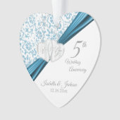 5周年記念青い結婚式 オーナメント (正面)