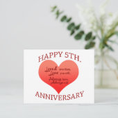 5周年記念 ポストカード (スタンド正面)