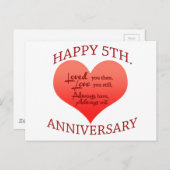 5周年記念 ポストカード (正面/裏面)