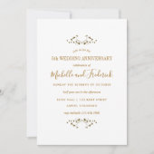 5周年 木婚式 招待状 (正面)