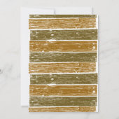 5周年 木婚式 招待状 (裏面)