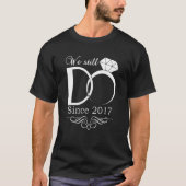5周年 結婚して5年目 Tシャツ (正面)
