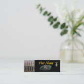 5回目のフラッシュグリーンは特別なブックマーカーを奪いました スキニー名刺 (スタンド正面)