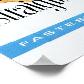 5大陸に最も速いポイントにストレート古い ポスター (角)