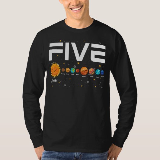 5太陽の歳5誕生日 Tシャツ (正面)