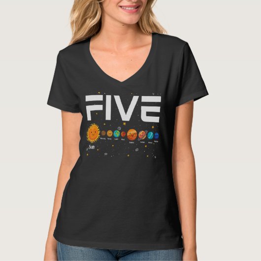 5太陽の歳5誕生日 Tシャツ (正面)