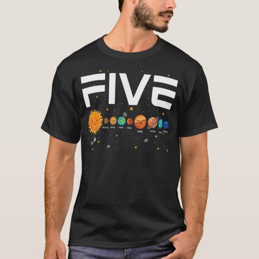 5太陽の歳5誕生日 Tシャツ (正面)