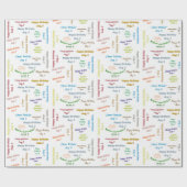 5威厳がある誕生日ギフト包装紙 ラッピングペーパー (フラット)