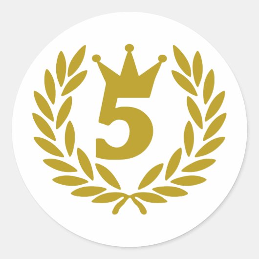 5実在冠 ラウンドシール (正面)