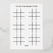 5家族写真Tic Tac Toe Ho Ho Ho Christmas F 箔シーズンカード (裏面)