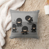 5小さな漫画の忍者 クッション (ブランケット)