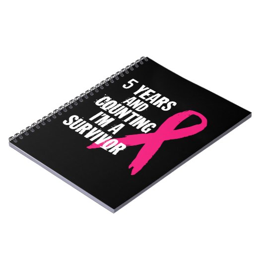 5年で数えて生き残った乳がん ノートブック (左側)