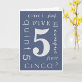 5年の酔い カード (黄色い花)