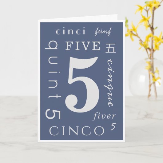 5年の酔い カード (黄色い花)