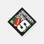 5年オールドサッカーパーティーテーマ5th誕生日ボーイ スタンダードカクテルナプキン (角)