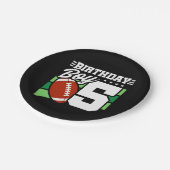 5年オールドサッカーパーティーテーマ5th誕生日ボーイ ペーパープレート (アングル)