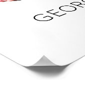 5年一緒の写真コラージュ 結婚記念日 ポスター (角)