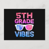 5年生が学校の1日目を観る 案内ポストカード (正面)