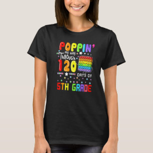 5年生のかわいいPの120日を通って私の道をポップ Tシャツ