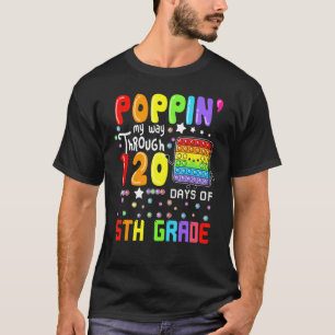 5年生のかわいいPの120日を通って私の道をポップ Tシャツ