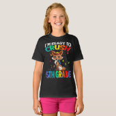 5年生のキツネTシャツを潰す準備ができている Tシャツ (正面フル)
