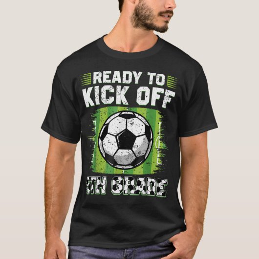 5年生のサッカー初日を盛り上げよう Tシャツ (正面)