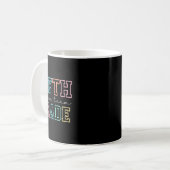 5年生のドリームチーム 5年生の初登校 コーヒーマグカップ (正面左)