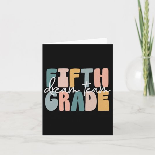 5年生のドリームチームGroovy先生バックScho カード (正面)